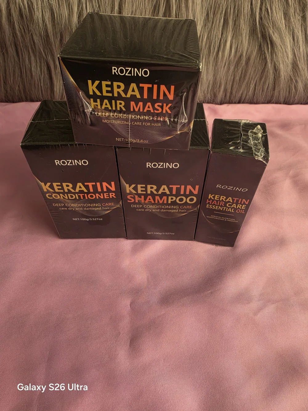 Keratin Hair Care Set - Black & Gold Packaging
